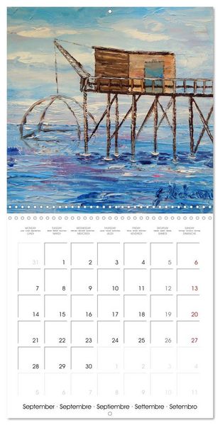 Produktbild: Mer en peinture (Calendrier mural carr&eacute; 2026 30x30 cm) Calendrier double avec une page pour vos prises de notes