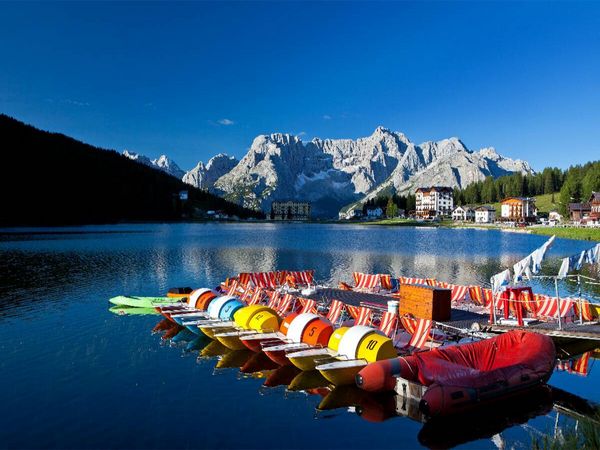 Produktbild: CALVENDO Puzzle Boote am Misurinasee | 1000 Teile Lege-Gr&ouml;&szlig;e 64x48cm Foto-Puzzle f&uuml;r gl&uuml;ckliche Stunden