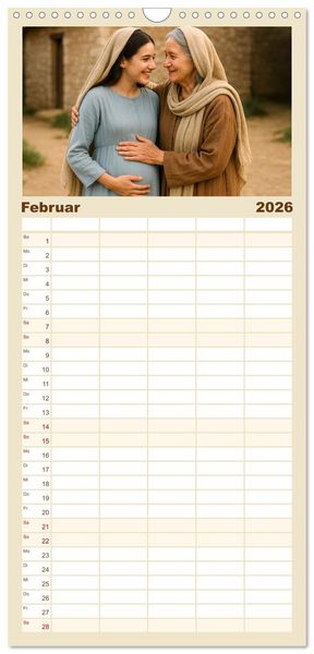 Produktbild: Familienplaner 2026 - Der Weg von drei&szlig;ig Jahren mit 5 Spalten (Wandkalender, 21 x 45 cm) CALVENDO