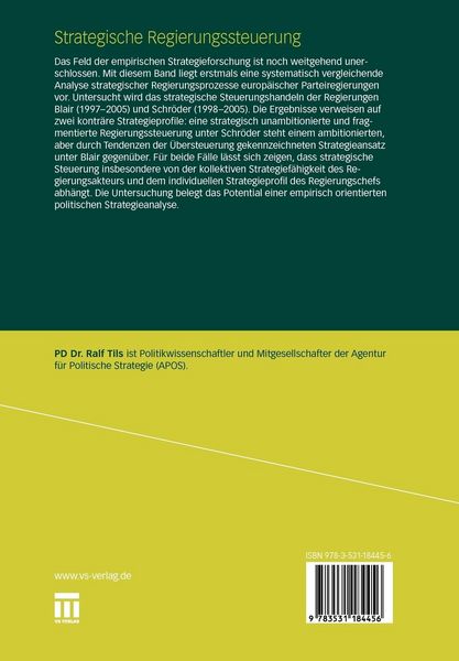 Produktbild: Strategische Regierungssteuerung