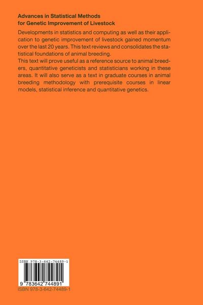 Produktbild: Advances in Statistical Methods for Genetic Improvement of Livestock