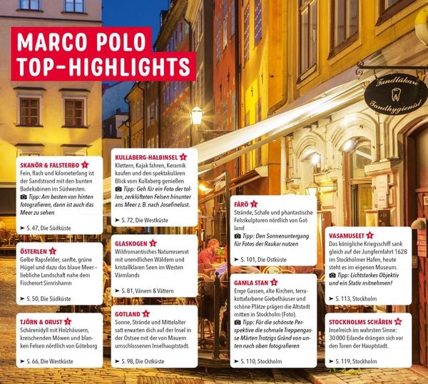 Produktbild: MARCO POLO Reiseführer Südschweden, Stockholm