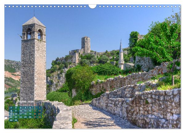 Produktbild: Bosnia and Herzegovina Romantic heart of the Balkans (Wall Calendar 2026 DIN A3 landscape), CALVENDO 12 Month Wall Calendar