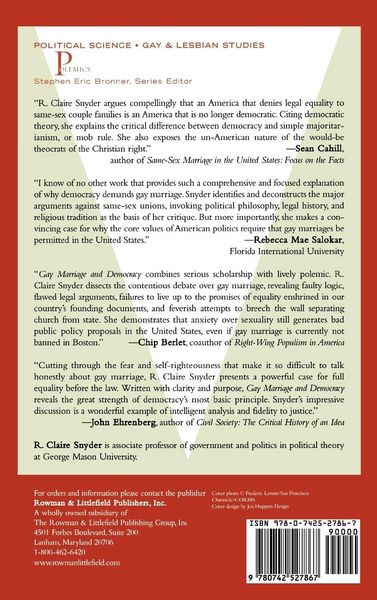 Produktbild: Gay Marriage and Democracy