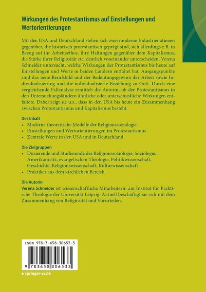 Produktbild: Wirkungen des Protestantismus auf Einstellungen und Wertorientierungen