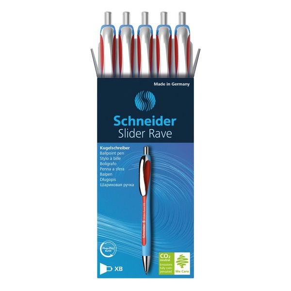 Schneider Kugelschreiber Slider Rave, Mine 755 XB rot
