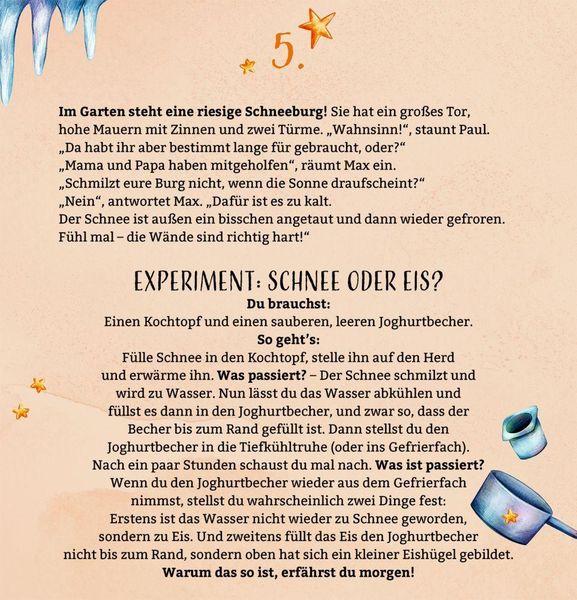 Produktbild: Zettel-Adventskalender &ndash; Aufregende Winterferien in den Bergen