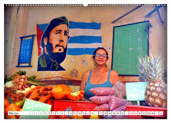 Produktbild: VIVA FIDEL 2026 (hochwertiger Premium Wandkalender 2026 DIN A2 quer), Kunstdruck in Hochglanz