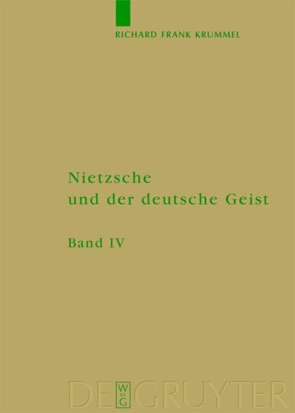 Produktbild: Ausbreitung und Wirkung des Nietzscheschen Werkes im deutschen Sprachraum bis zum Ende des Zweiten Weltkrieges