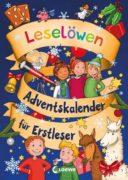Leselöwen-Adventskalender für Erstleser, Gebundene Ausgabe von Eva Hierteis , Anna Taube , Ann-Katrin Heger , Vanessa Walder, Loewe, 9783743216044