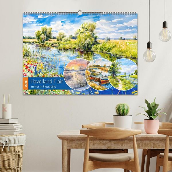 Produktbild: Havelland Flair - Immer in Flussn&auml;he (Wandkalender 2026 DIN A2 quer), CALVENDO Monatskalender