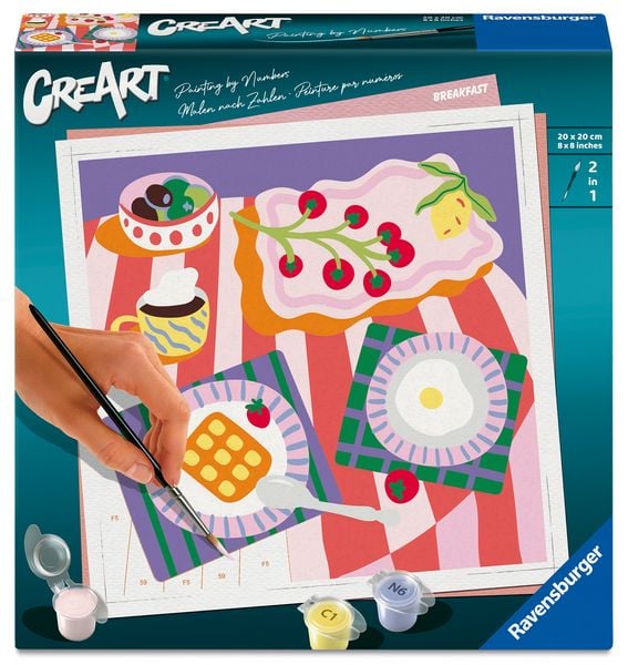 Produktbild: CreArt, Malen nach Zahlen Adults Trend - Fr&uuml;hst&uuml;ckszeit