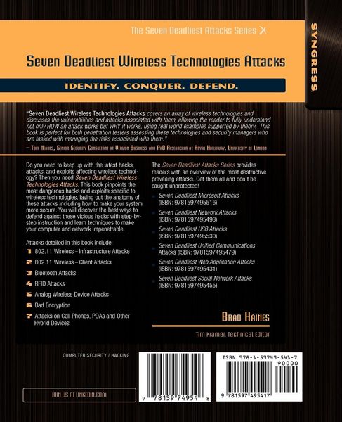 Produktbild: Seven Deadliest Wireless Technologies Attacks
