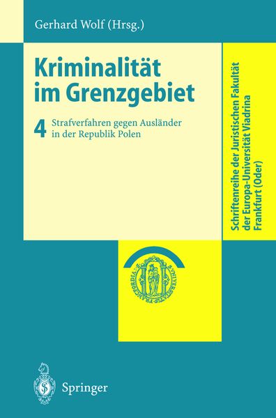 Produktbild: Kriminalit&auml;t im Grenzgebiet