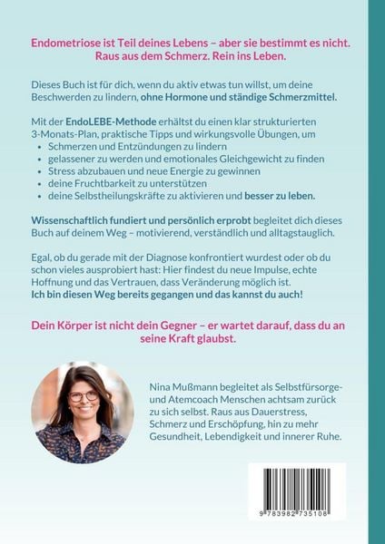 Produktbild: Endometriose - 4 Schritte aus dem Schmerz - inklusive Schmerz- und Erfolgstagebuch, Video und Audio-Dateien - Ver&auml;nderung darf leicht sein