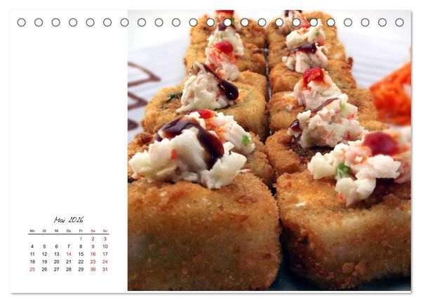 Produktbild: Sashimi und Sushi. Japans K&ouml;stlichkeiten (Tischkalender 2026 DIN A5 quer), CALVENDO Monatskalender