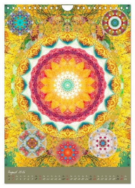 Produktbild: BLUMEN MANDALAS (Wandkalender 2026 DIN A4 hoch), CALVENDO Monatskalender