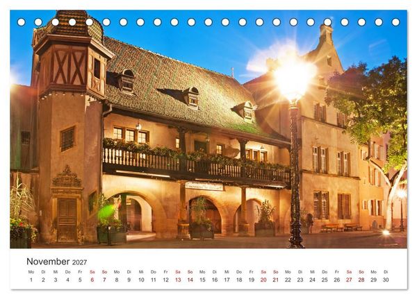 Produktbild: Elsass - von Stra&szlig;burg bis Colmar, zwischen Rhein und Vogesen (Tischkalender 2027 DIN A5 quer), CALVENDO Monatskalender