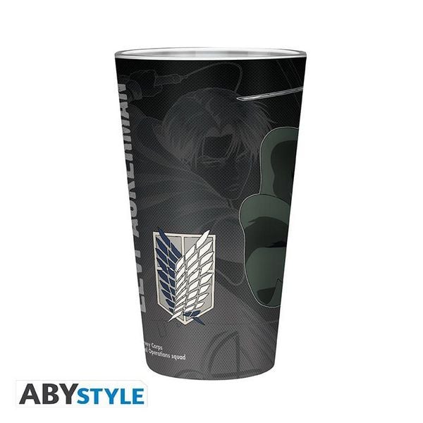 Produktbild: ATTACK ON TITAN - Large Glass - 400ml - Levi S4