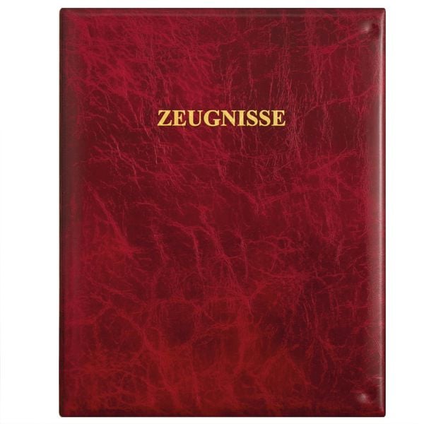 Produktbild: Zeugnisringbuch, Dunkelrot