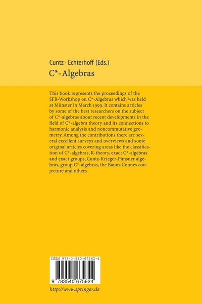 Produktbild: C*-Algebras