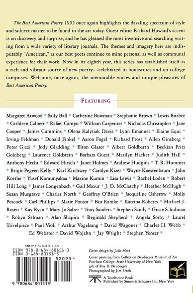 Produktbild: The Best American Poetry 1995