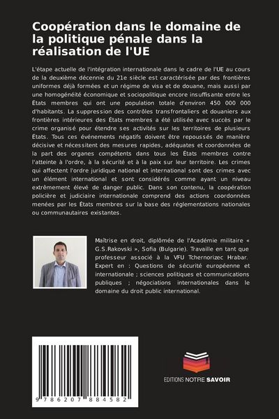 Produktbild: Coop&eacute;ration dans le domaine de la politique p&eacute;nale dans la r&eacute;alisation de l'UE