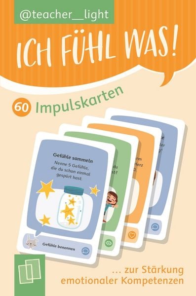 Produktbild: Ich f&uuml;hl was! 60 Impulskarten zur St&auml;rkung emotionaler Kompetenzen