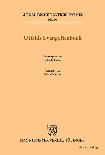 Produktbild: Otfrids Evangelienbuch