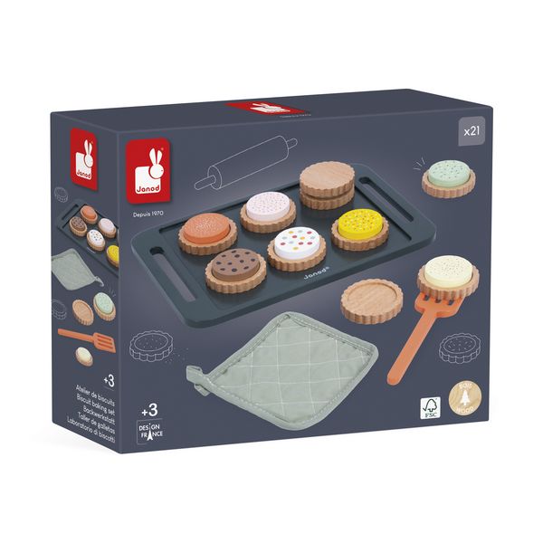 Produktbild: Backwerkstatt "Liebe Omama" aus Holz &ndash; Keks-Set f&uuml;r kleine B&auml;cker