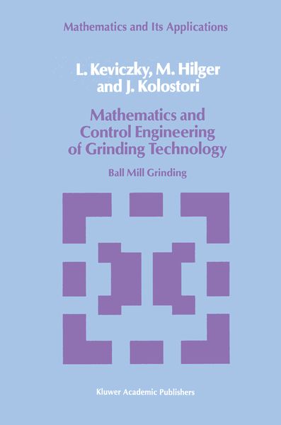 Produktbild: Mathematics and Control Engineering of Grinding Technology