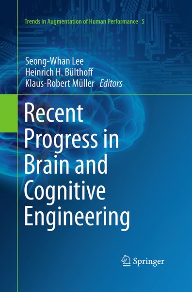 Produktbild: Recent Progress in Brain and Cognitive Engineering