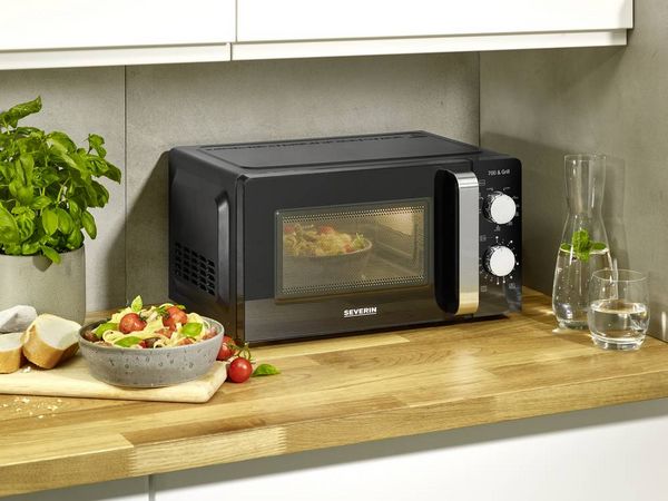 Produktbild: Severin 7781 Mikrowelle Schwarz 700W Timerfunktion, Grillfunktion