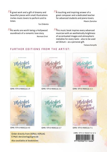 Produktbild: Melodies For Piano, Volume Vi, 11 Compositions