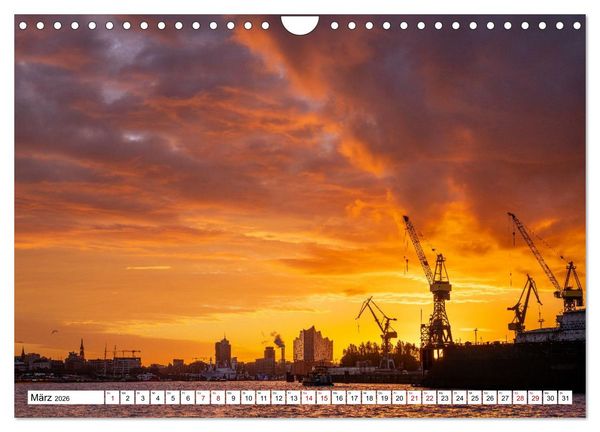 Produktbild: Urbane Impressionen: Hansestadt Hamburg - Tor zur Welt (Wandkalender 2026 DIN A4 quer), CALVENDO Monatskalender