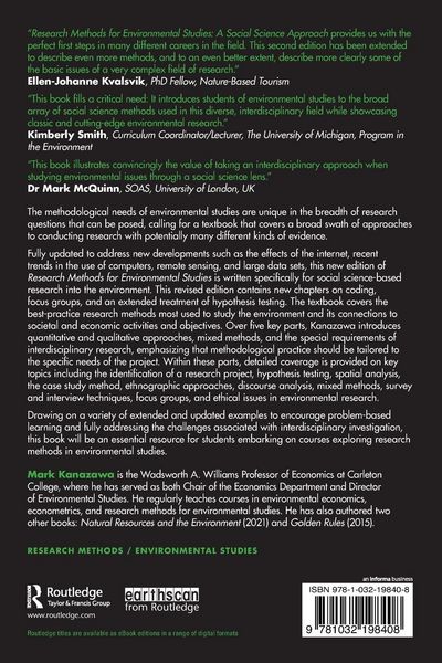 Produktbild: Research Methods for Environmental Studies