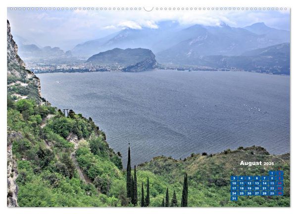 Produktbild: Riva del Garda - Perle des Gardasees (hochwertiger Premium Wandkalender 2026 DIN A2 quer), Kunstdruck in Hochglanz