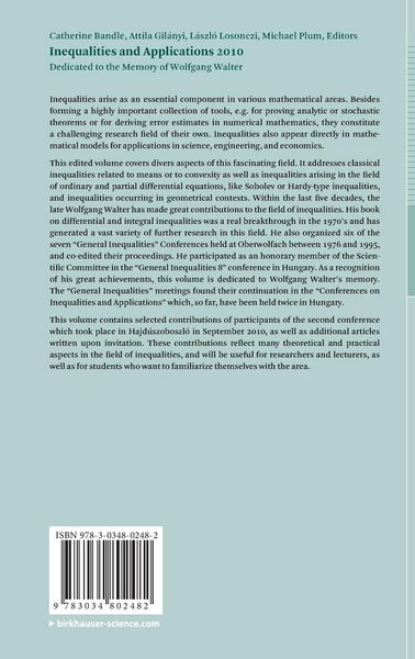 Produktbild: Inequalities and Applications 2010