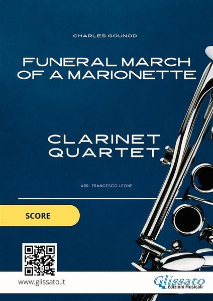 Produktbild: Clarinet Quartet sheet music: Funeral march of a Marionette (score)