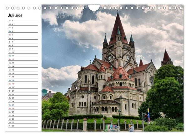 Produktbild: Wien - Haupstadt mit Charme (Wandkalender 2026 DIN A4 quer), CALVENDO Monatskalender