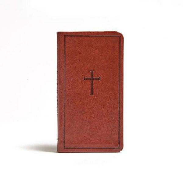 Produktbild: CSB Single-Column Pocket New Testament, Brown Leathertouch