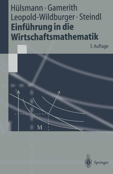 Produktbild: Einf&uuml;hrung in die Wirtschaftsmathematik