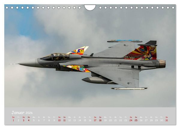 Produktbild: Saab Airpower (Wandkalender 2026 DIN A4 quer), CALVENDO Monatskalender