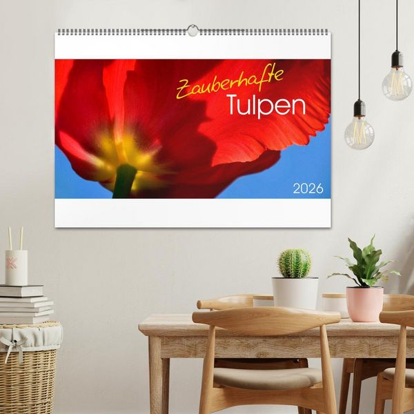 Produktbild: Zauberhafte Tulpen (Wandkalender 2026 DIN A2 quer), CALVENDO Monatskalender