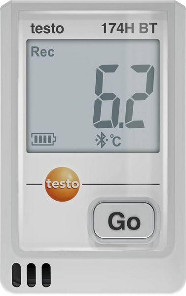 Produktbild: Testo 0572 1743 01 174 H &nbsp;BT Temperatur-Datenlogger, Luftfeuchte-Datenlogger Messgr&ouml;&szlig;e Temperatur, Luftfeuchtigkeit -20 bis +70&deg;C