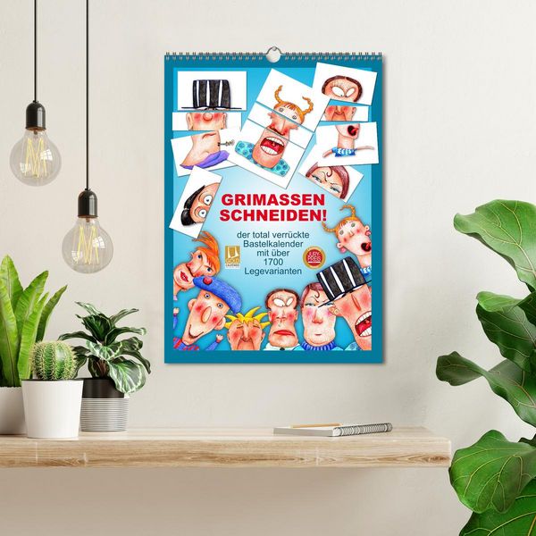 Produktbild: GRIMASSEN SCHNEIDEN! (Wandkalender 2026 DIN A3 hoch), CALVENDO Monatskalender