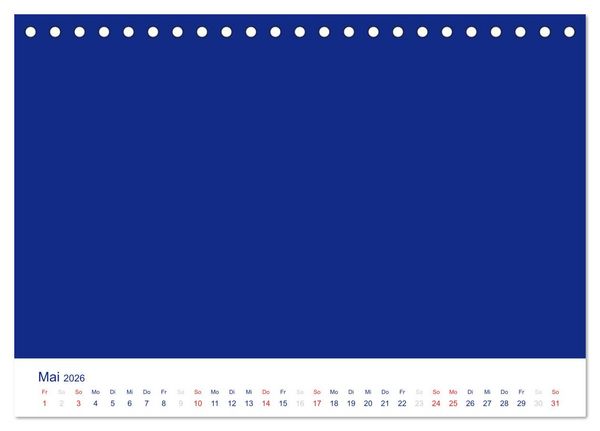 Produktbild: Farbiger Bastelkalender (Tischkalender 2026 DIN A5 quer), CALVENDO Monatskalender
