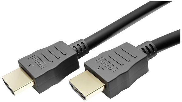 Produktbild: Goobay HDMI Anschlusskabel HDMI-A Stecker, HDMI-A Stecker 1.50 m Schwarz 61158 4K UHD, vergoldet, eARC HDMI-Kabel