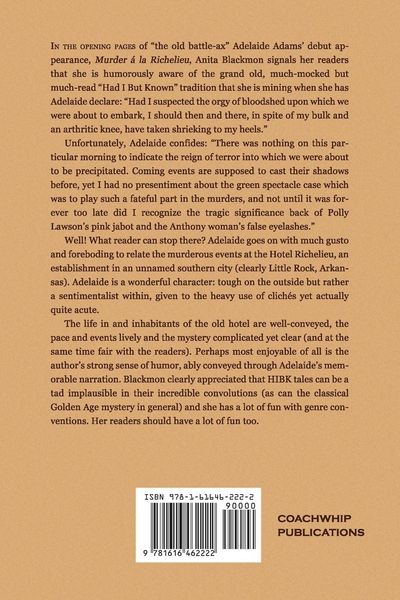 Produktbild: Murder a la Richelieu (an Adelaide Adams Mystery)