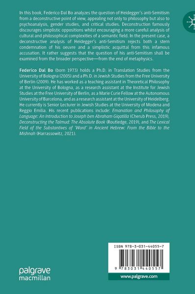 Produktbild: Judaism, Philosophy, and Psychoanalysis in Heidegger&rsquo;s Ontology